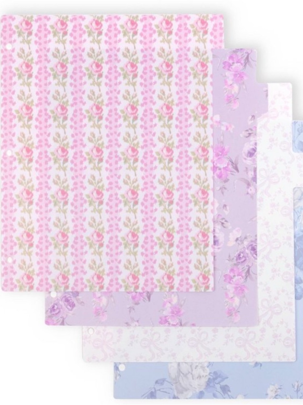 LoveShackFancy x Target - Yoobi Blooming Heirloom Tab Dividers, 8 Tabs - Picture 4 of 7